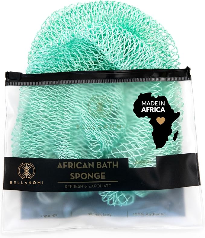 BELLANOMI African Exfoliating Net Sponge, Ethically sourced from Nigeria by Bellanomi