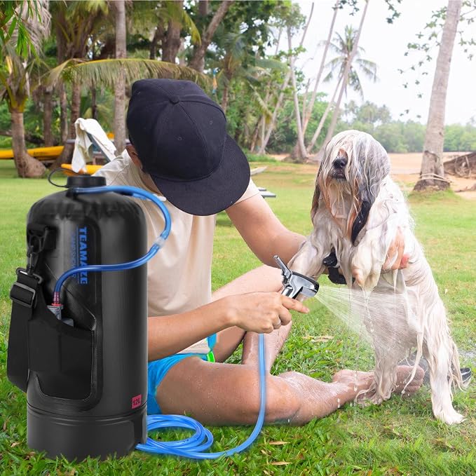 Teamaze Camping Shower, 12L Portable Camp Shower Bag - Image 9