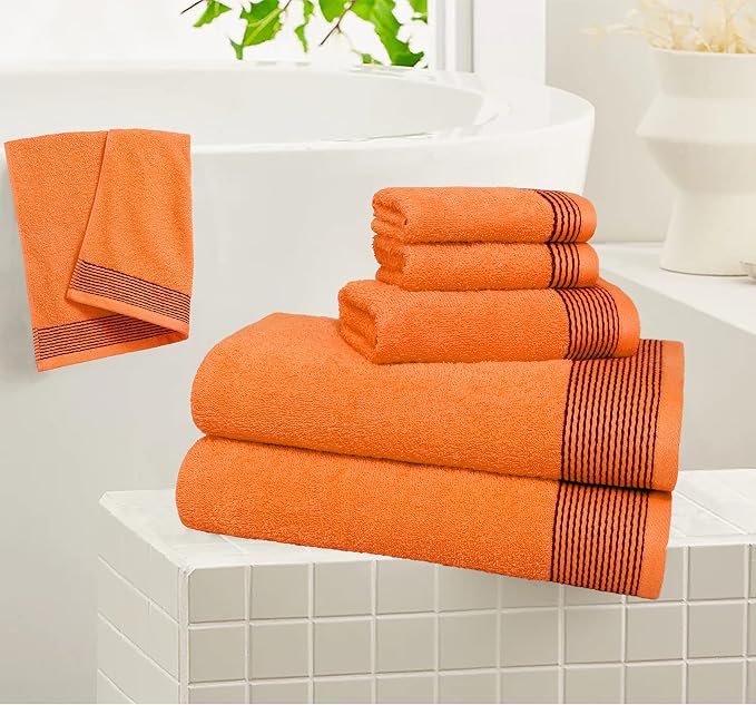 Belizzi Home 100% Cotton Ultra Soft 6 Pack Towel Set, Contains 2 Bath Towels - Image 4