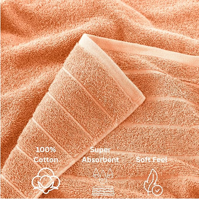 Casa Platino 100% Cotton Bathroom Towel Set - Image 5