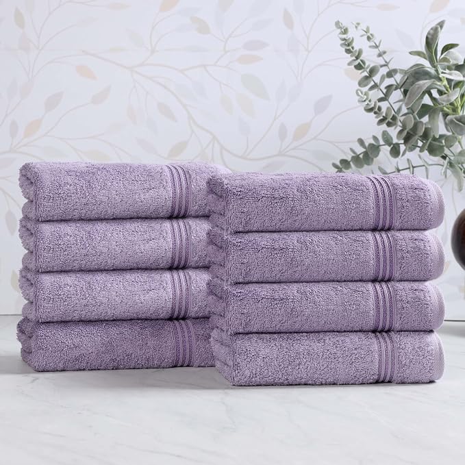 Superior Egyptian Cotton 8-Piece Hand Towel Set, Towel Basics - Image 2