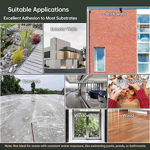 35 oz Transparent Waterproof Coating, Water-Based Outdoor & Indoor Paint Sealer - Image 4