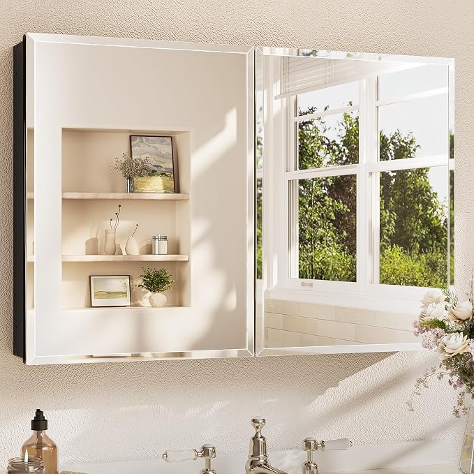 TETOTE 36 x 24 Bathroom Vanity Mirror Cabinet by TETOTE