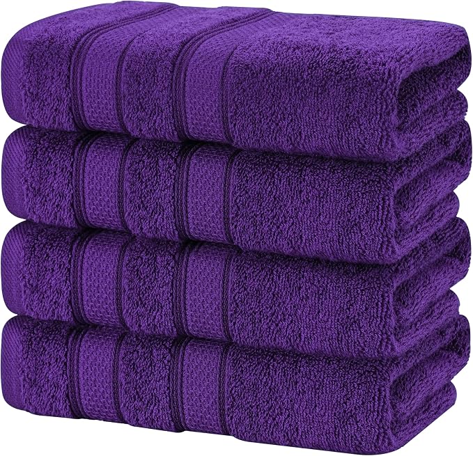 American Soft Linen Salem 100% Cotton Turkish 4 Piece Hand Towels - Image 5