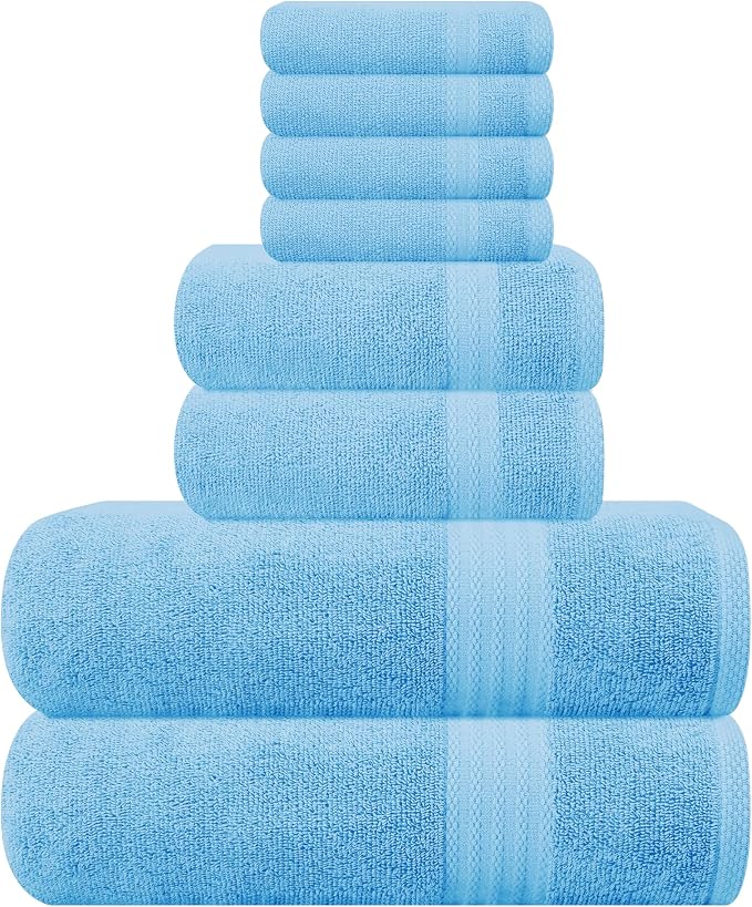 GLAMBURG Ultra Soft 8-Piece Towel Set by GLAMBURG