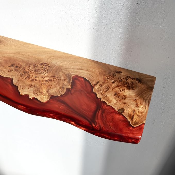 RWA Live Edge Floating Shelf – Unique Wood Floating Shelf - Image 3