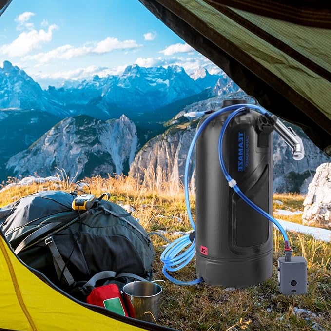 Teamaze Camping Shower, 12L Portable Camp Shower Bag - Image 8