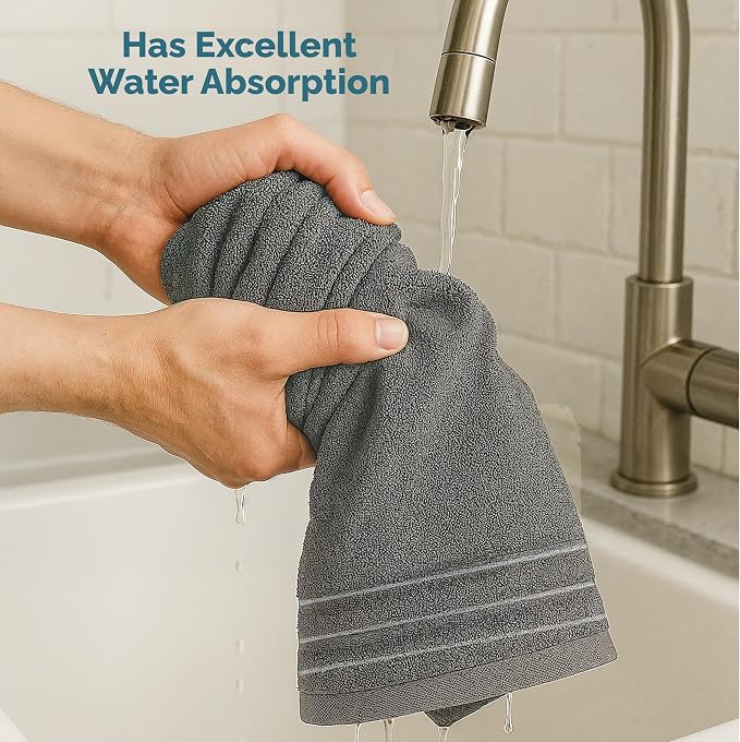 Casa Platino 100% Mercerized Cotton Hand Towels - Image 6