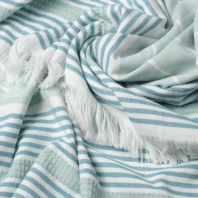 SOFE H&L | LINVIA Foutah Quick Dry Beach Towel Pack of 2 Basic - Image 6