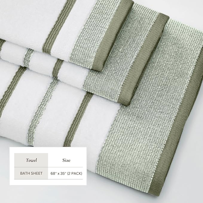 Decorative Oversized Bath Sheet Set - Image 5