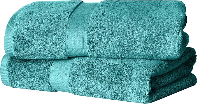 Superior Egyptian Cotton Pile Bath Towel Set of 2, Ultra Soft Luxury Towels by SUPERIOR