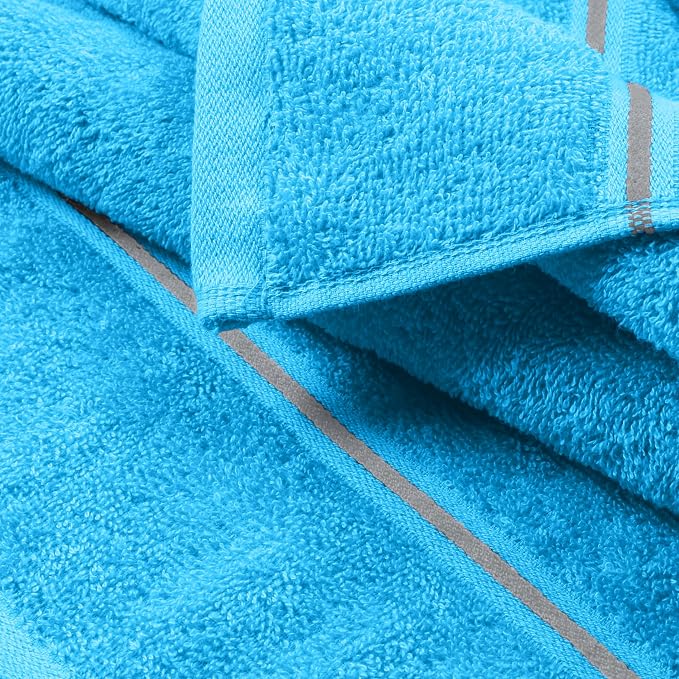 MyOwn Ultra Soft 6 Pack Cotton Towel Set, Contains 2 Bath Towels 28x55 inch - Image 2