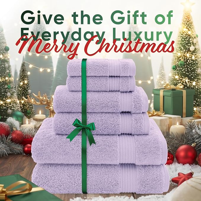 American Veteran Towel, 100% Cotton Turkish 6 Piece Towel Set, Luxury Towels - Image 2