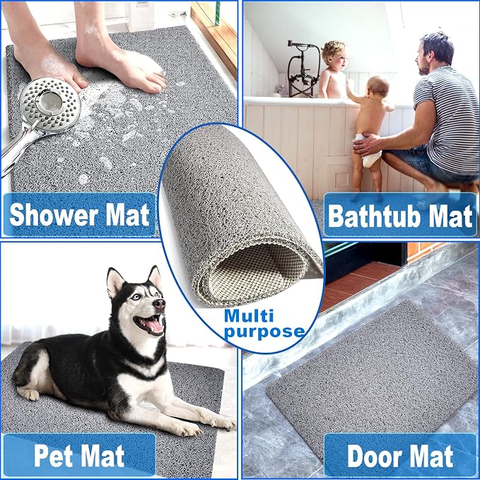 Shower Mats Non Slip for Elderly, 24x32’’Lager Loofah Bath Mats for Shower - Image 6