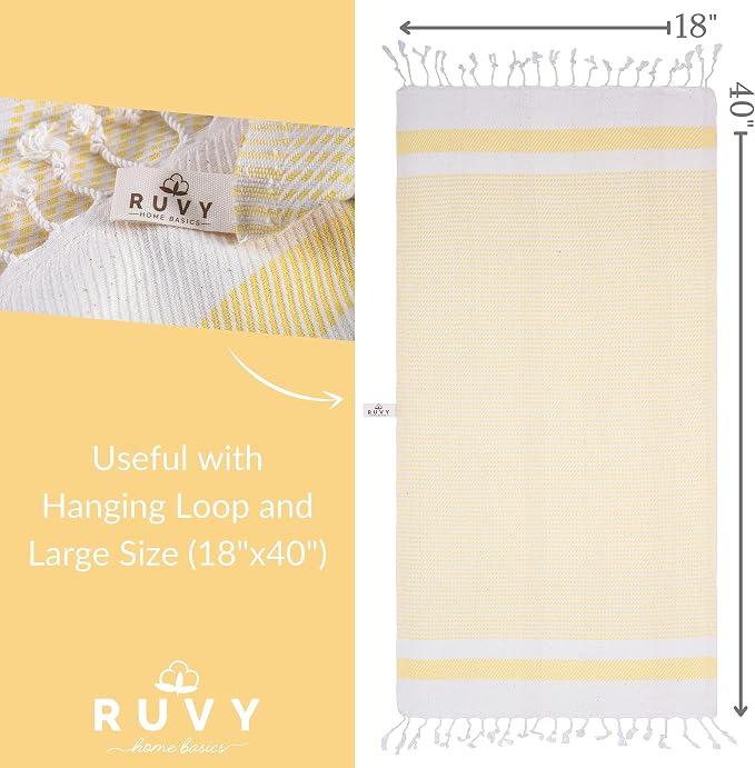 Ruvy Home Basics Turkish Hand Towels - Image 3