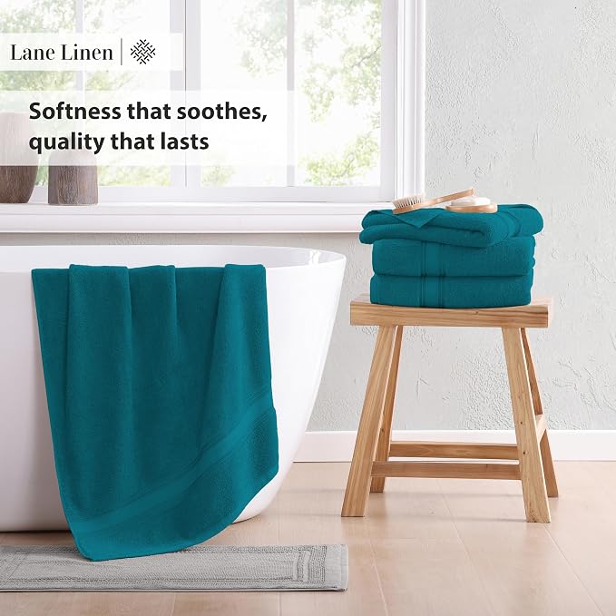 LANE LINEN Luxury Bath Towels Set - Image 4