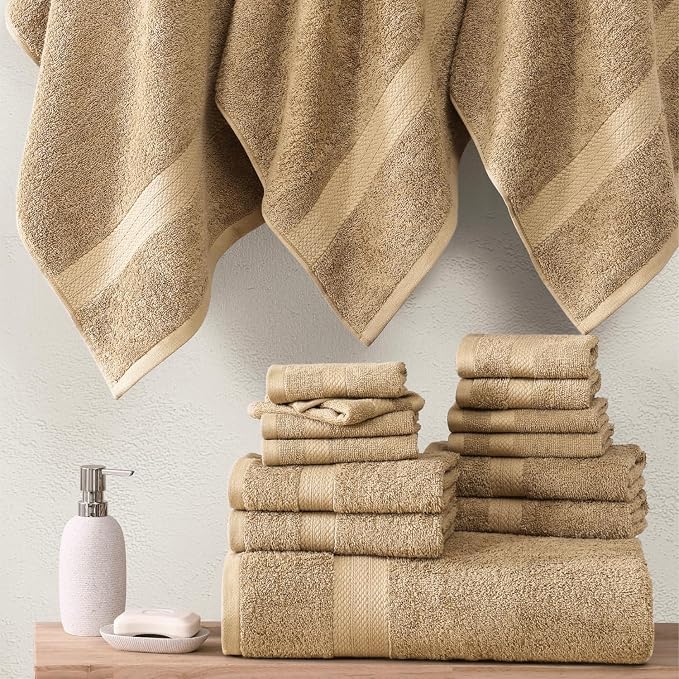 Lane Linen 100% Cotton Towel Set - Image 7