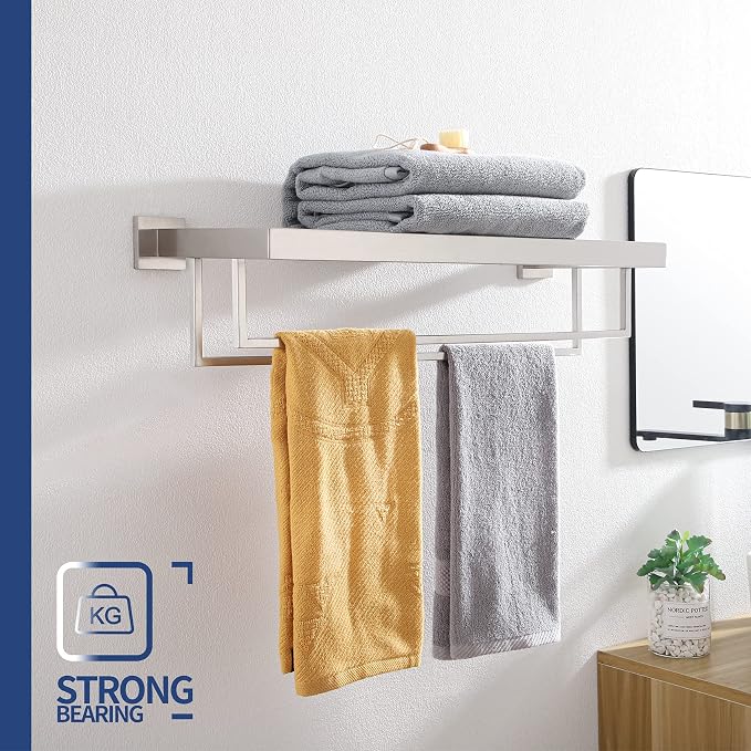 KOKOSIRI Towel Rack 24'' Bathroom Towel Shelves - Image 6