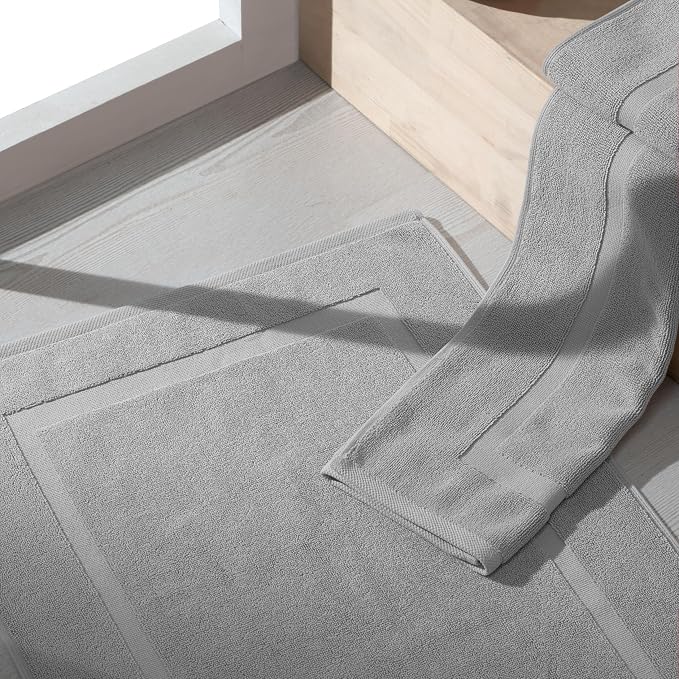 SALBAKOS 100% Turkish Cotton Bath Mat Set 2-Piece - Image 3