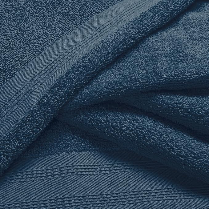 Ultra Soft 3 Pack Cotton Towel Set, Contains a Bath Towels 28x55 inch, a Hand - Image 2