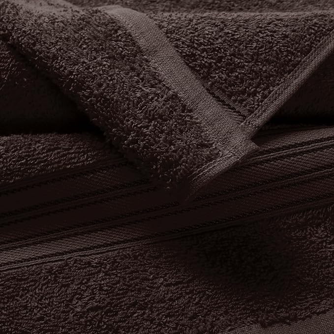 BOUTIQUO Ultra Soft Cotton Washcloths, Contains 12 Piece Face Cloths 12x12 inch - Image 2