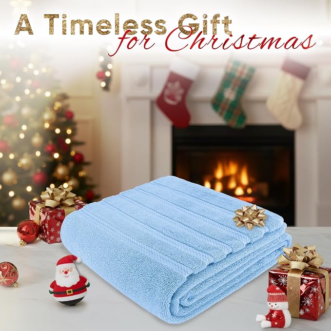 American Soft Linen 35x70 Jumbo Large Bath Towels, 600 GSM 100% Cotton Turkish - Image 2