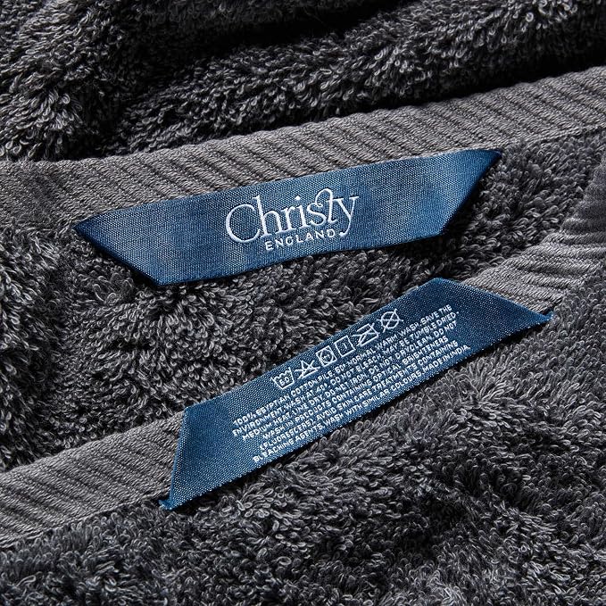 Christy Renaissance 6 Piece Towel Set | Ash Grey | 100% Egyptian Cotton | - Image 7