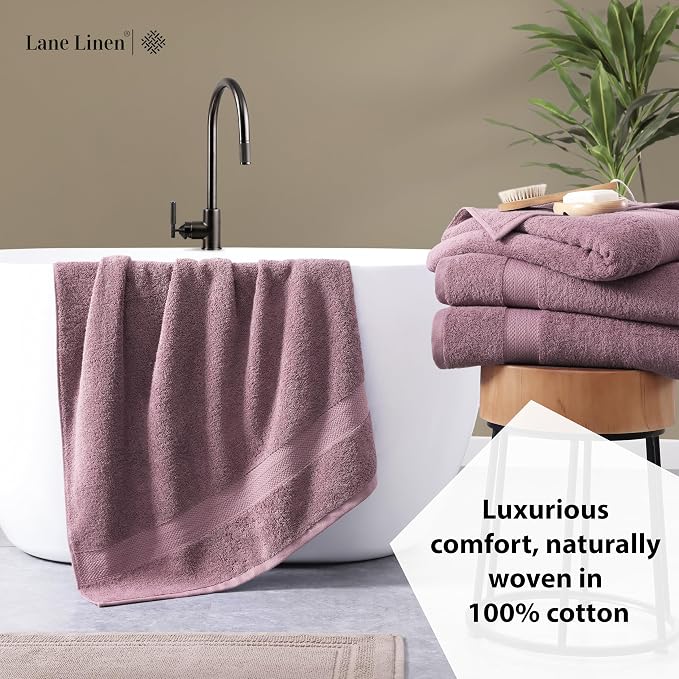 LANE LINEN 100% Ring Spun Cotton Bath Sheets - Image 4
