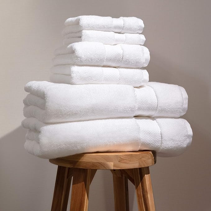 Fabdreams 100% Organic Cotton Bath Towel Set of 6 700 GSM Hotel Premium Plush by Fabdreams