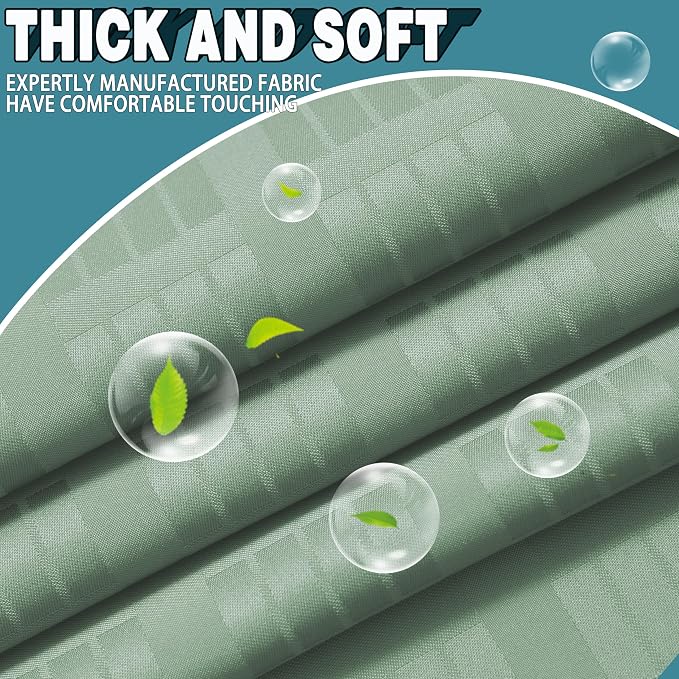 Conbo Mio No Hook Sage Green Shower Curtain - Image 5