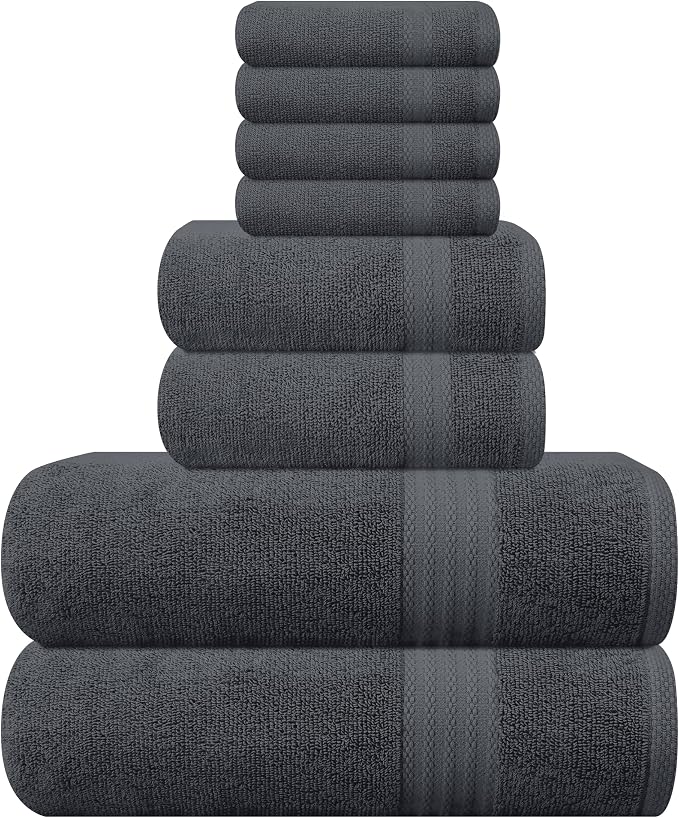 GLAMBURG Ultra Soft 8-Piece Towel Set by GLAMBURG