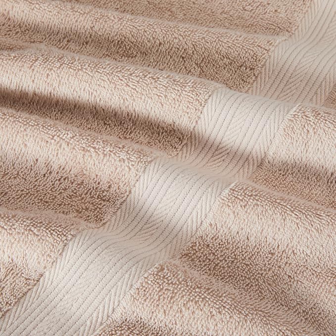 Amazon Basics Fade-Resistant 100% Cotton Bath Towel, 2 Pack, Blush Pink - Image 5