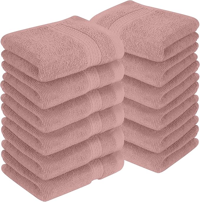 RIVERSIDE 12 Pack Premium 100% Cotton Face Washcloths, 550 GSM, 12 x 12 Inches - Image 8
