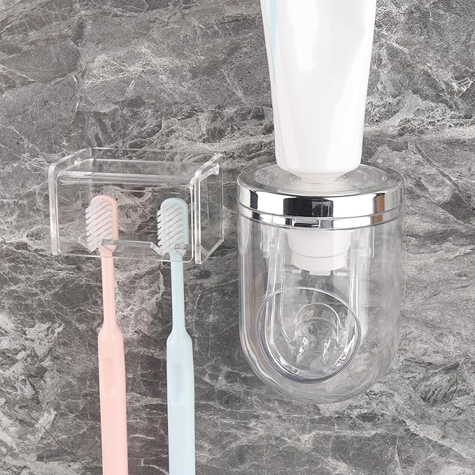 2 Slots Wall Mount Toothbrush Holder by LUEXBOX