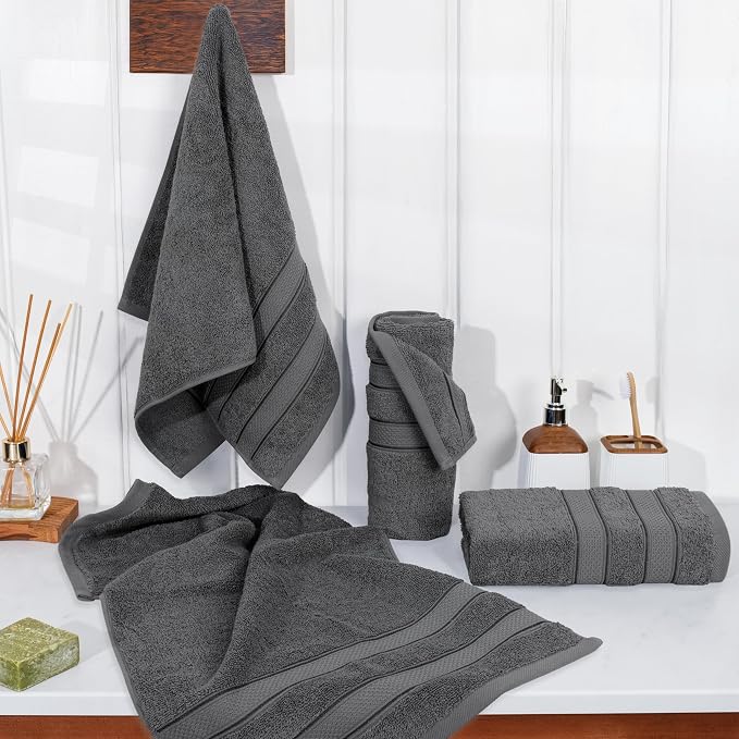 American Soft Linen Salem 100% Cotton Turkish 4 Piece Hand Towels - Image 3