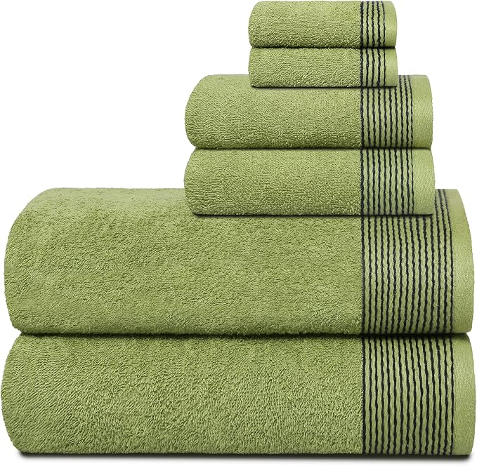Belizzi Home 100% Cotton Ultra Soft 6 Pack Towel Set, Contains 2 Bath Towels by Unknown