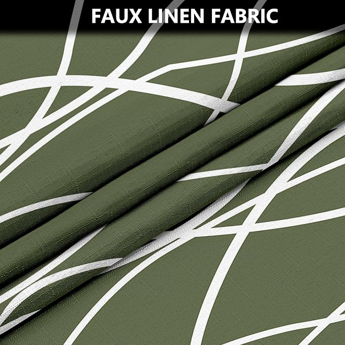 Tititex Morden140gms Faux Linen Fabric Bath Shower Curtain Set Textured Fabric - Image 3