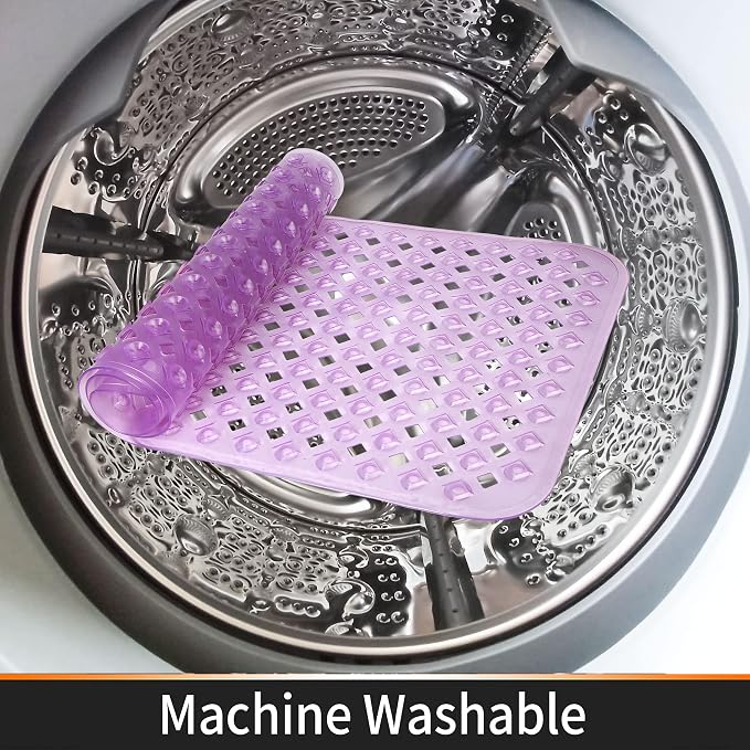 Yimobra Non Slip Bath Mat, Super Strong Suction Cups, 34.5"x15.5"Long Tub Mat - Image 8