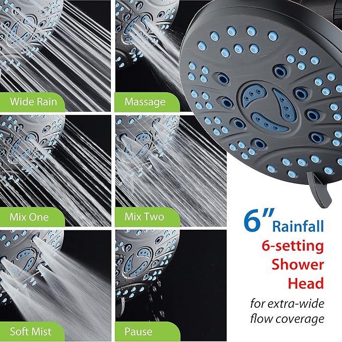 Hotel Spa AquaCare As-Seen-On-TV High Pressure Handheld & Rain 50-mode 3-way - Image 8