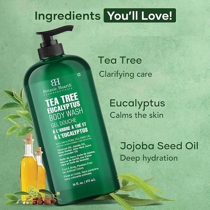Botanic Hearth Eucalyptus & Tea Tree Body Wash – Refreshing & Invigorating - Image 6