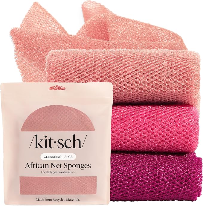 Kitsch African Net Sponge – Exfoliating Body Scrubber by Kitsch