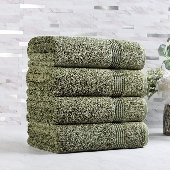 Superior Egyptian Cotton Bath Towel Set, Home Bathroom Towels, Guest Bath by SUPERIOR