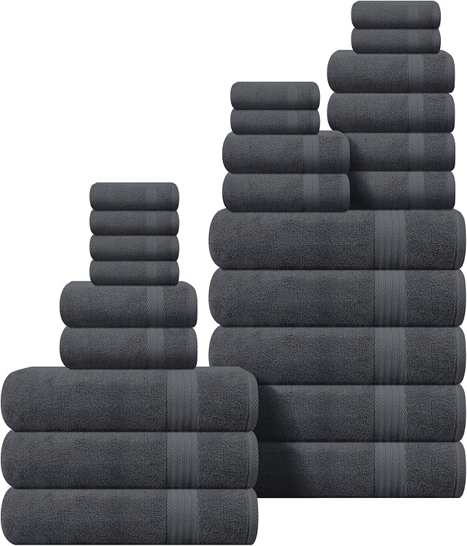 GLAMBURG Ultra Soft 24-Piece Towel Set by GLAMBURG