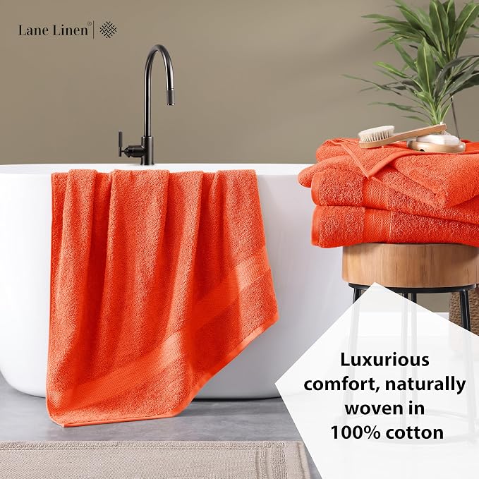 LANE LINEN 4 Pack Bath Towels - Image 4