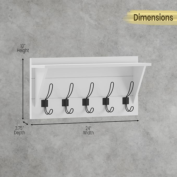 HBCY Creations 24" Wall Mounted Storage Rack - Image 3