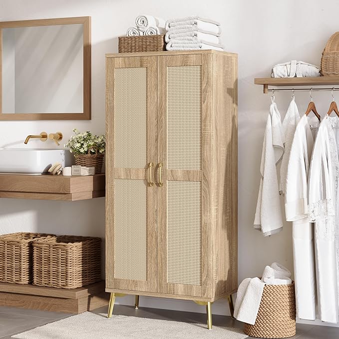 JASIWAY Tall Bathroom Storage Cabinet by JASIWAY