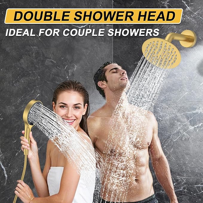Shower Faucet Set, High Pressure Rainfall Shower Head - Image 3
