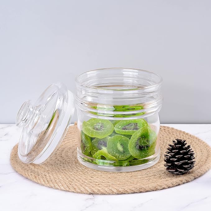 35 oz Reinforced Small Acrylic Storage Jar, Airtight Lid Cookie Jar | Suitable - Image 4