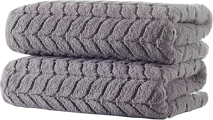 BAGNO MILANO Turkish Cotton Ultra-Soft Plush Absorbent Quick Dry Bathroom Towel - Image 3