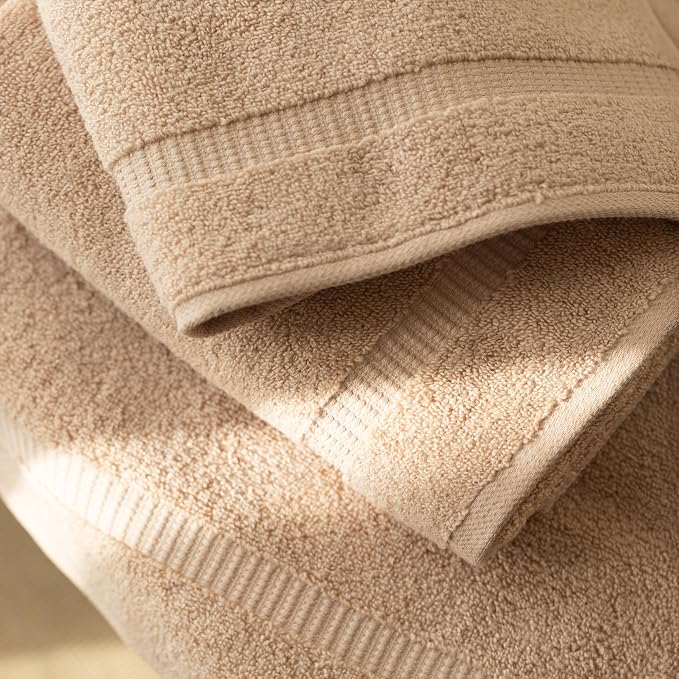 SALBAKOS 100% Turkish Cotton Hand Towel Set of 6 16x30 inch | Heirloom Quality - Image 3